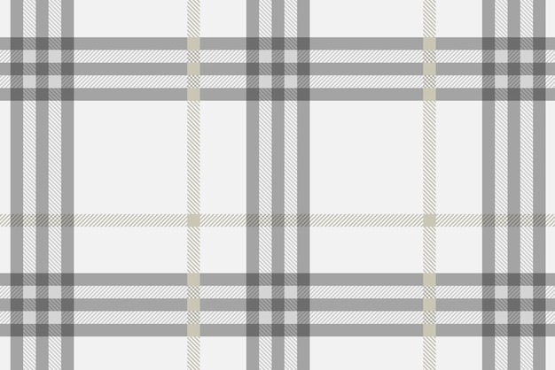 シームレスな格子縞の背景、ベージュの市松模様のパターンデザインベクトル