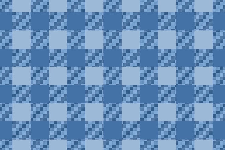 Free Vector seamless plaid background, blue checkered pattern design vector