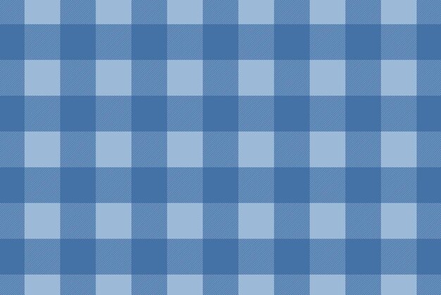 Seamless plaid background, blue checkered pattern design vector