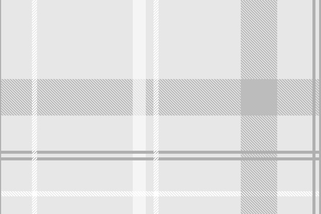 Seamless plaid background, gray checkered pattern design vector