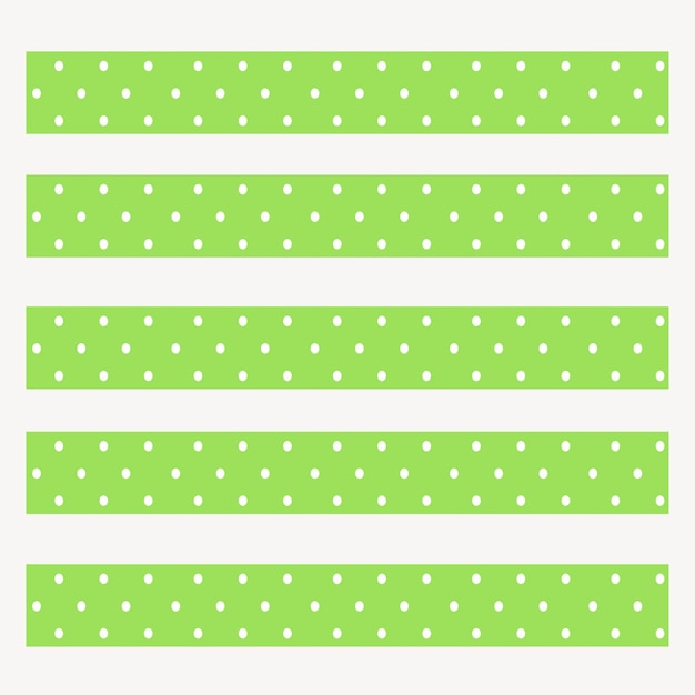 Seamless polka dots illustrator brush vector set