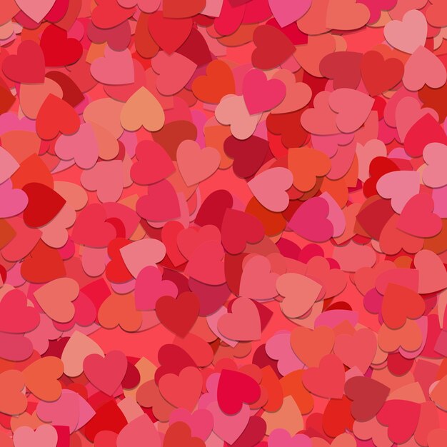 Seamless random heart pattern background