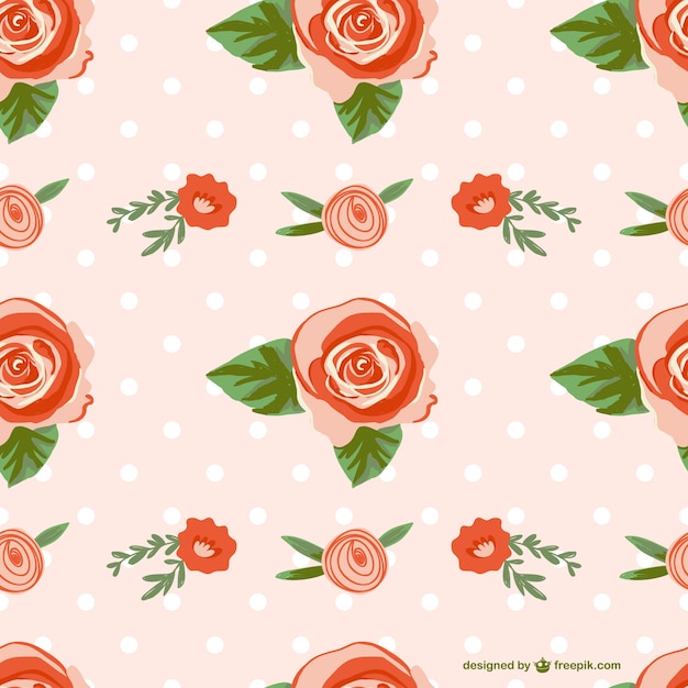 Free vector seamless rose design