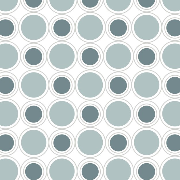 Seamless round geometric pattern vector