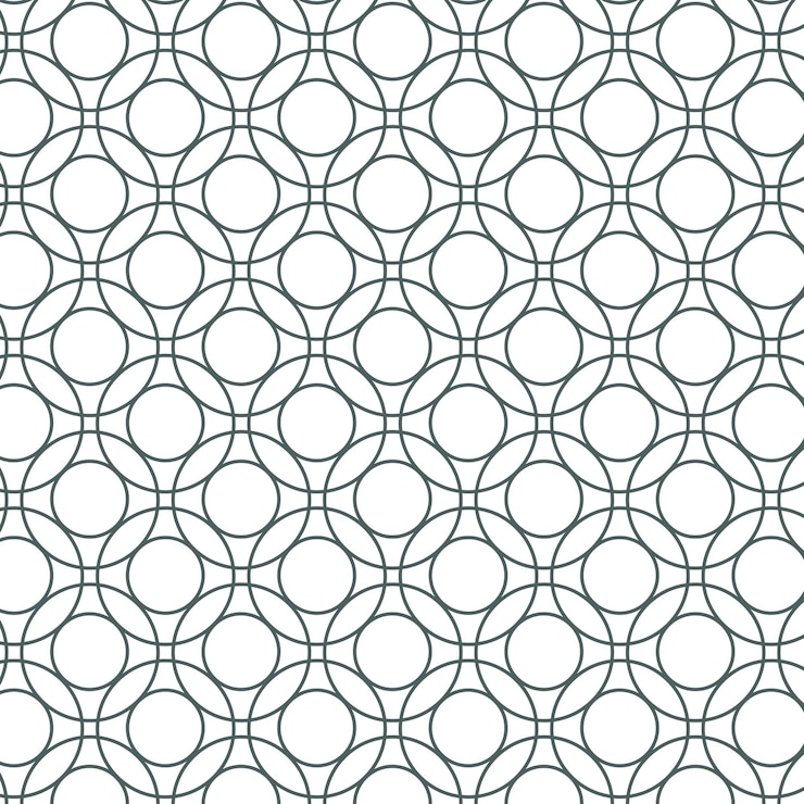 Free Vector seamless round geometric pattern