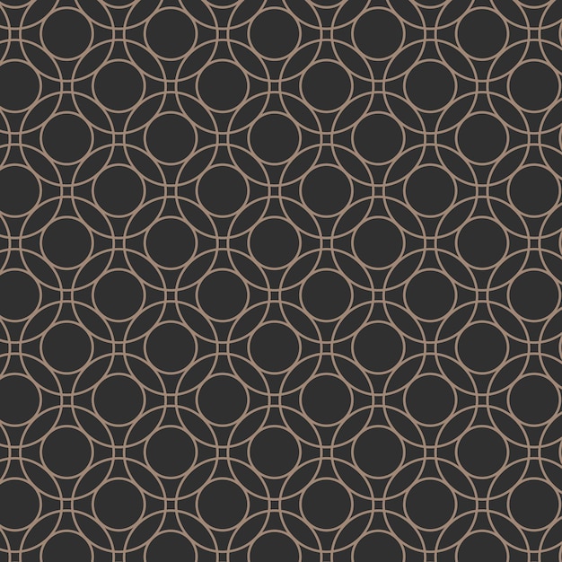 Seamless round geometric pattern