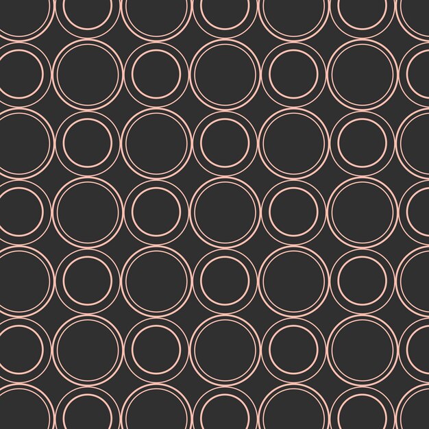 Seamless round geometric pattern