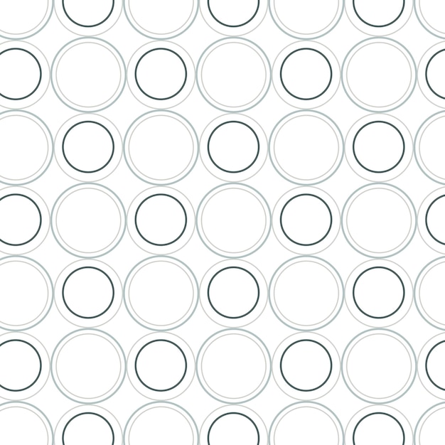 Seamless round geometric pattern