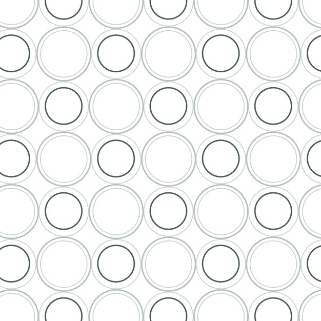 Seamless round geometric pattern