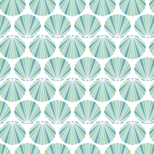 Seamless seashell pattern