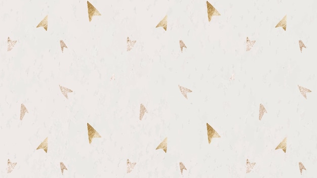 Seamless shimmering golden arrow background vector