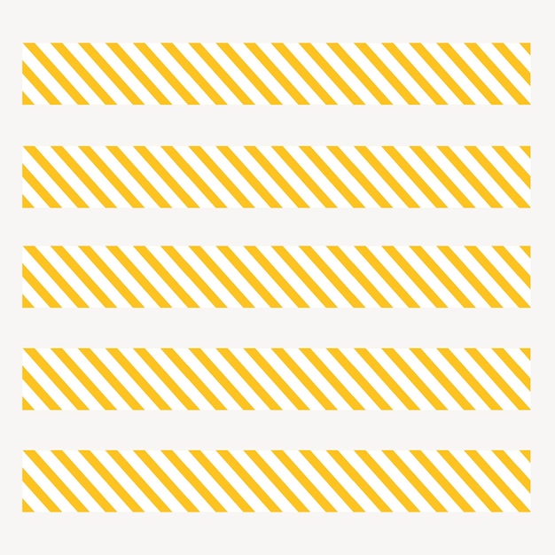 Seamless stripes illustrator brush vector set