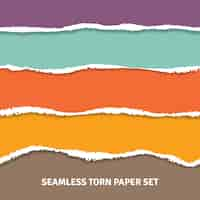 Free vector seamless torn paper concept