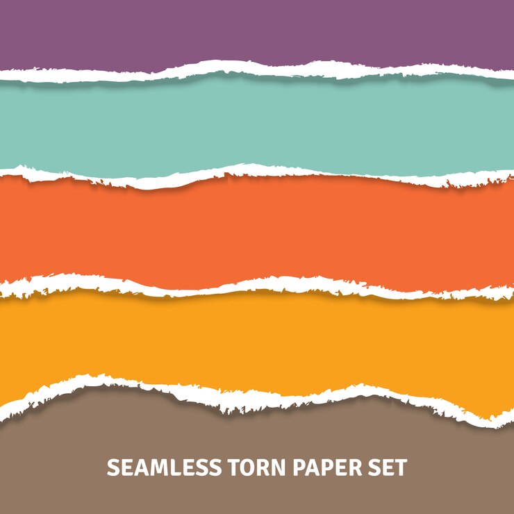 Free Vector seamless torn paper concept