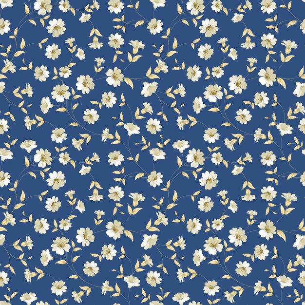 Seamless vintage floral pattern