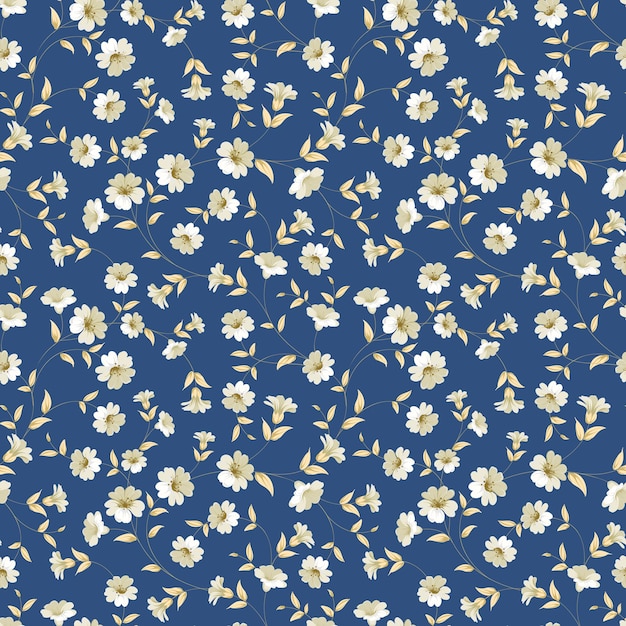 Seamless vintage floral pattern