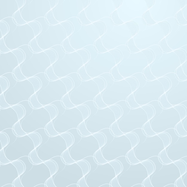 Seamless wave abstract pattern on a light blue background design resource vector