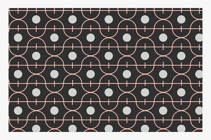 Free Vector seamless wavy geometric pattern