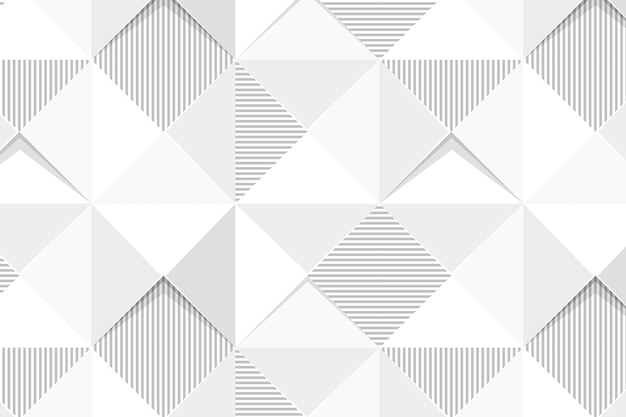 Free vector seamless white geometric triangle patterned background design resource