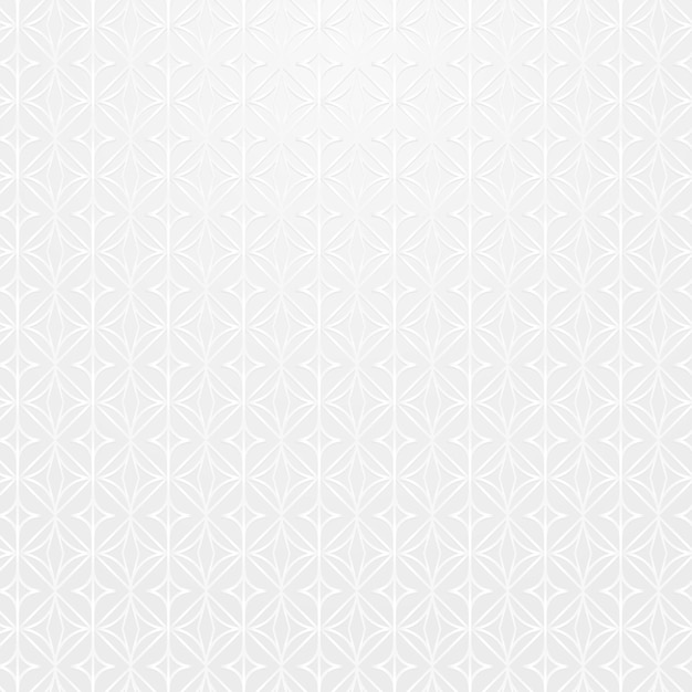 Seamless white round geometric patterned background