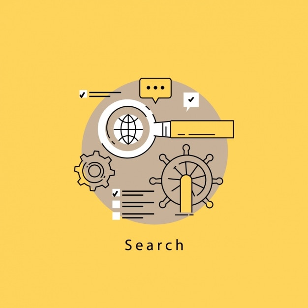 Free vector search elements design