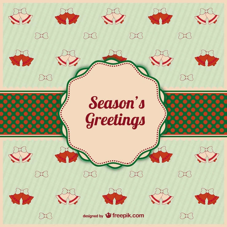 मुफ़्त वेक्टर seasonal greeting card