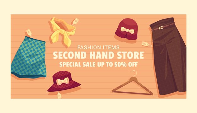 Second hand shop template design