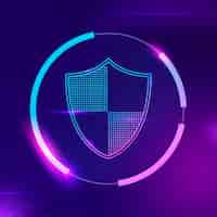 Free vector security shield vector cyber security technology