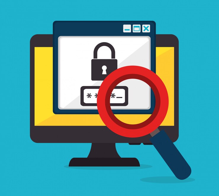 Free Vector security system technology design in flat style