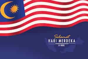 Free vector selamat hari merdeka banner design