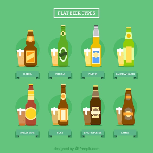 Бесплатное векторное изображение Выбор пива