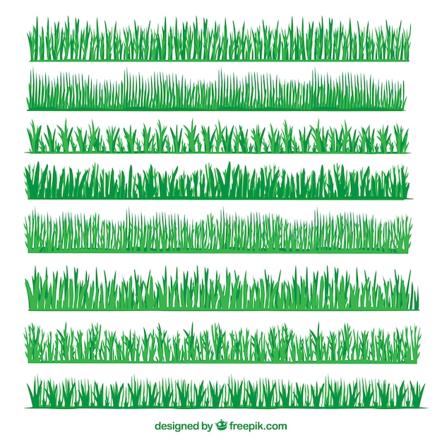 異なるデザインと8つの草国境の選択