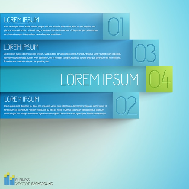 Free vector selection of option business infographics