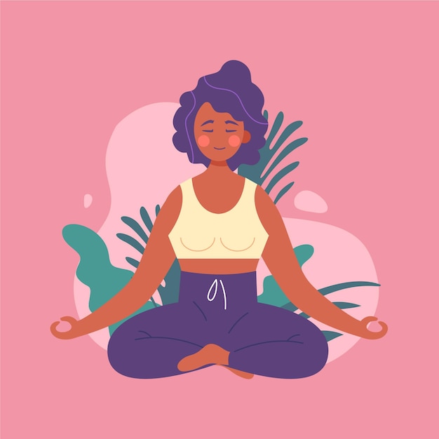 Free vector self care concept