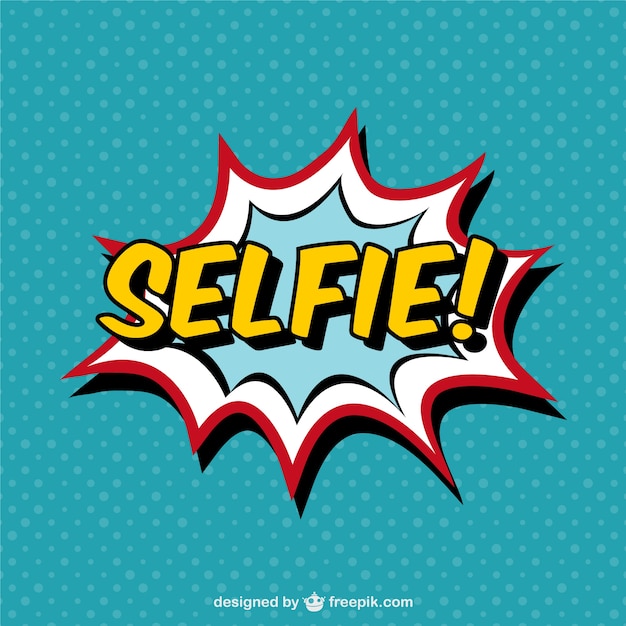 Free vector selfie comic book effect