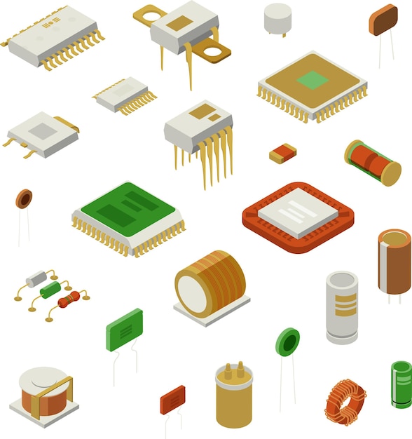 Free vector semiconductor element set