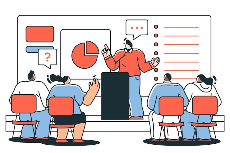 Free Vector seminar concept illustration