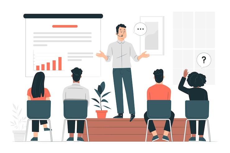 Free Vector seminar concept illustration