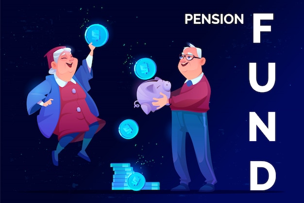 I nonni anziani ottengono una sicurezza futura di pensionamento