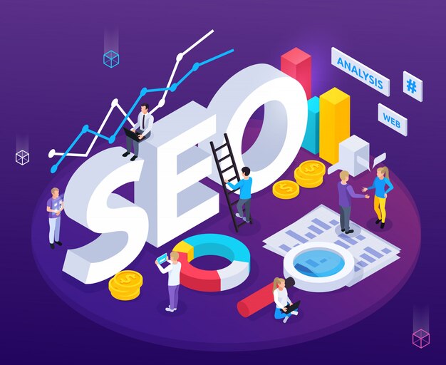 웹 최적화 기호 SEO 분석 아이소 메트릭 구성