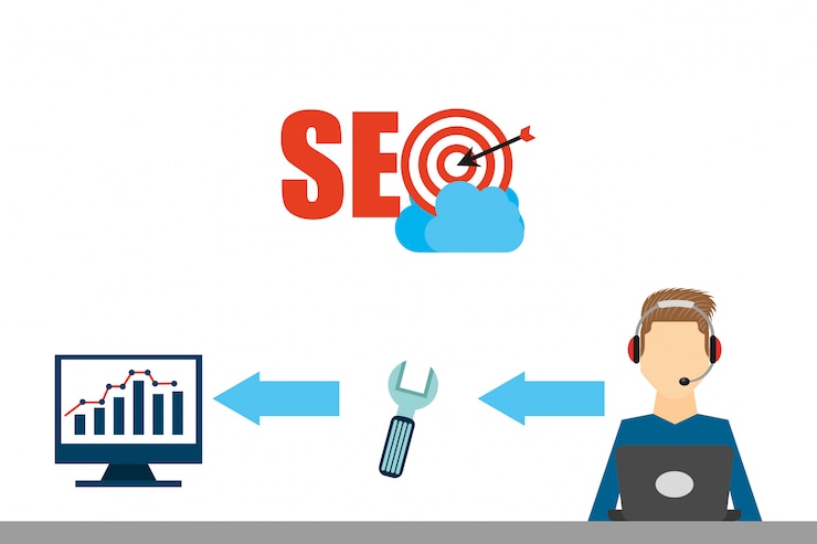 Free Vector seo concept illustration
