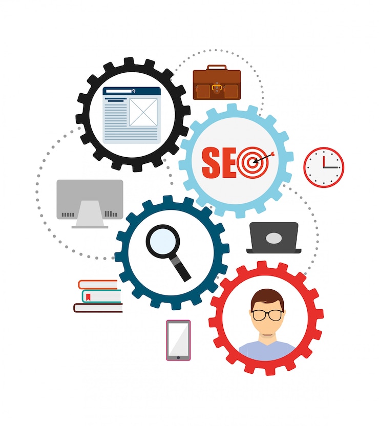 Free Vector seo concept illustration