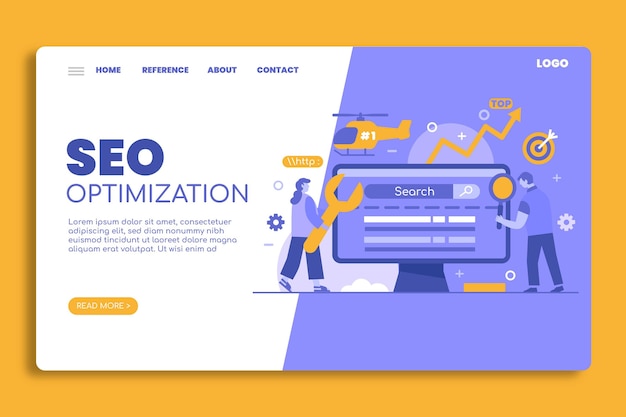 Seo optimization landing page