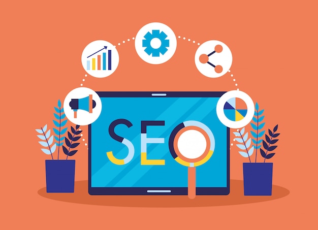 Seo optimization Free Vector