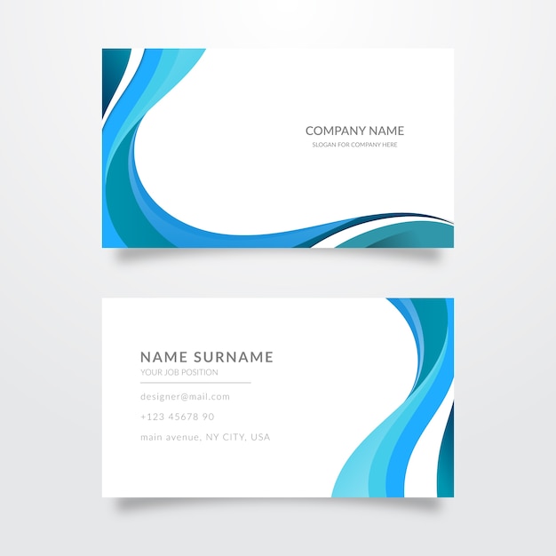 Set of abstract business cards