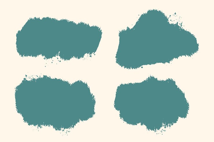 Free Vector set of abstract grungy stain texture background design
