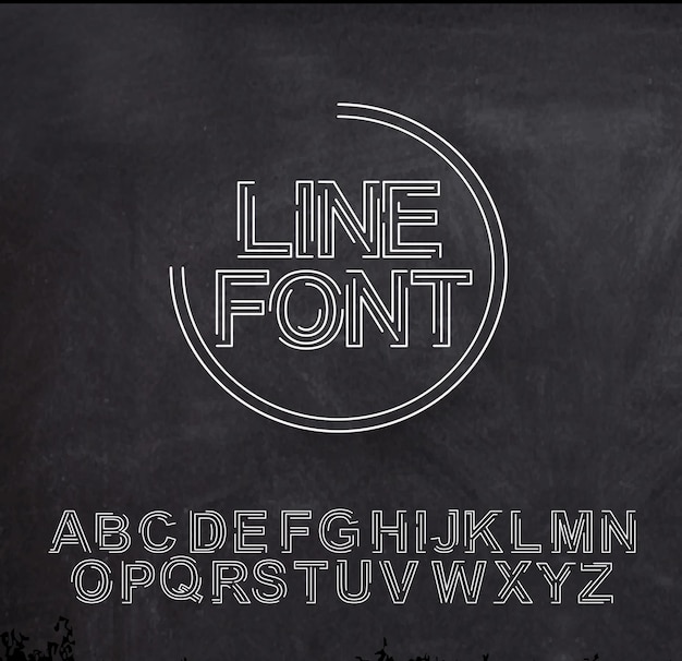 Set of Alphabet Text Design