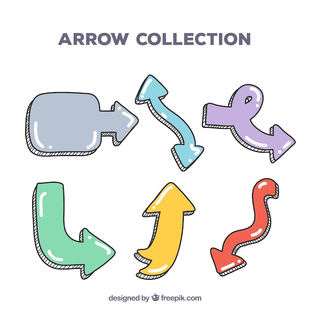 Hand Drawn Arrows Vector Templates – Free to Download