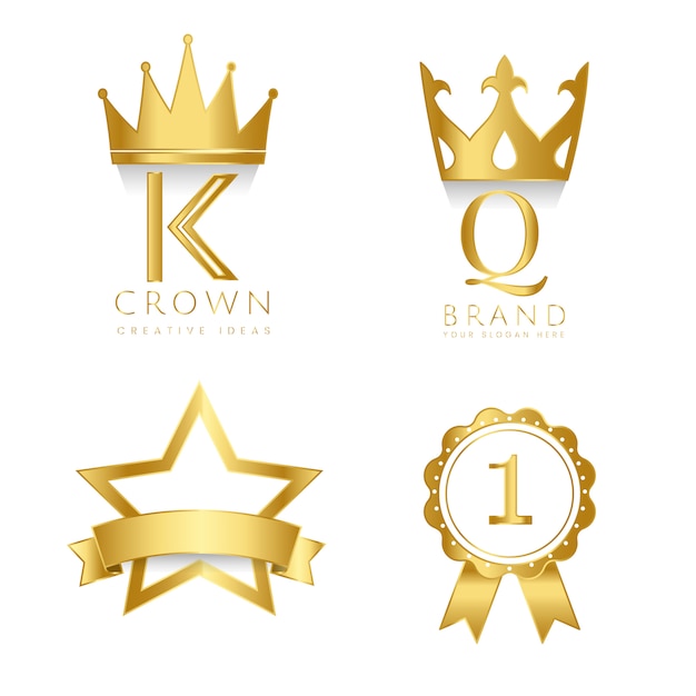 Set of awards and badges vector