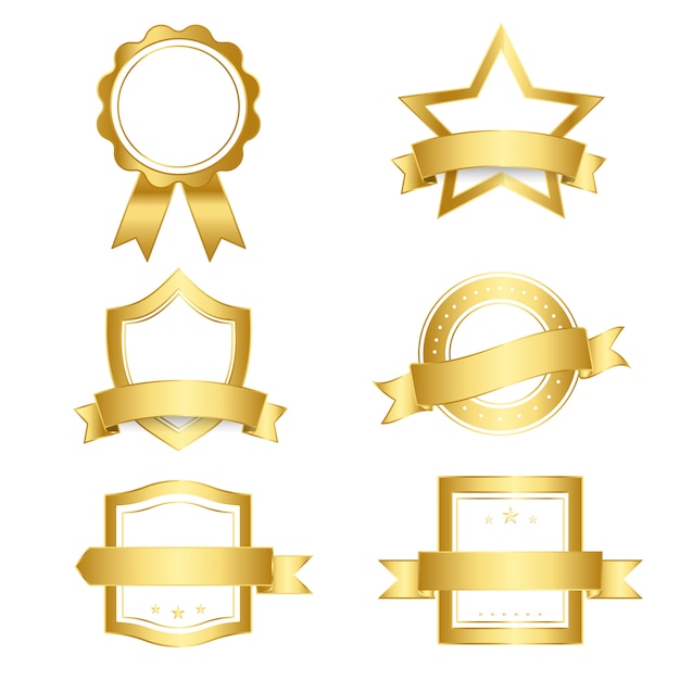 Set of badges and banners vector